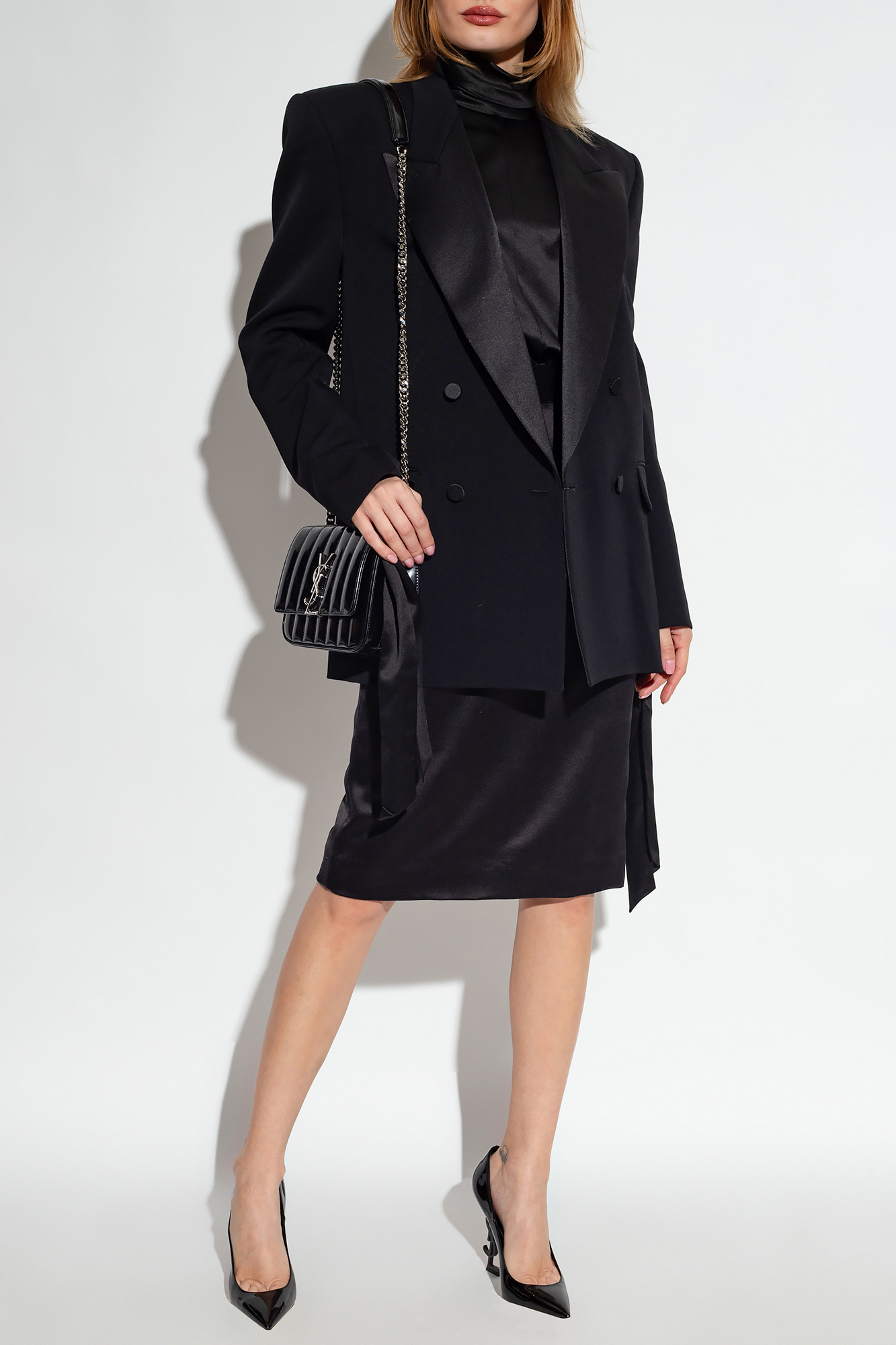 ジャケット SAINT LAURENT BLACK WOOL BLAZER Saint Laurent Black Wool Blazer | italist